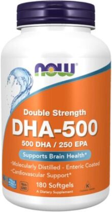 DHA 500/250 HPA  NOW 180 SOFTGEL