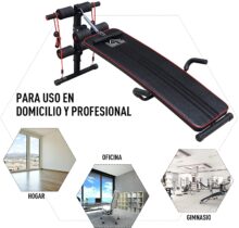 HOMCOM Banco de abdominais de altura ajustável, banco de musculação multifuncional para treino de abdominal, pernas, carga 120 kg com 2 cordas e 1 puxador de mola - Image 6