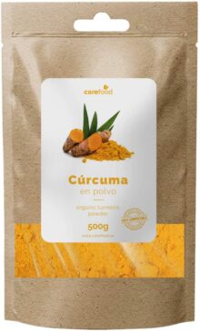 Cúrcuma em pó 100% orgânico 500gr Carefood | Orgânico da Índia | Superalimento Ecológico