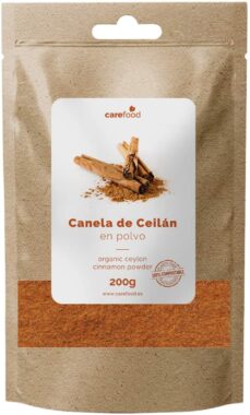 Pó de canela Ceylan 200gr 100% orgânico Carefood | Canela em pó BIO | Canela em pó puro BIO |