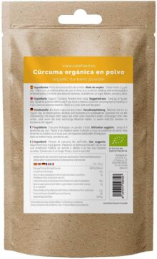 Cúrcuma em pó 100% orgânico 500gr Carefood | Orgânico da Índia | Superalimento Ecológico - Image 2